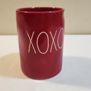 Rae Dunn By Magenta Red XOXO Ceramic Mug